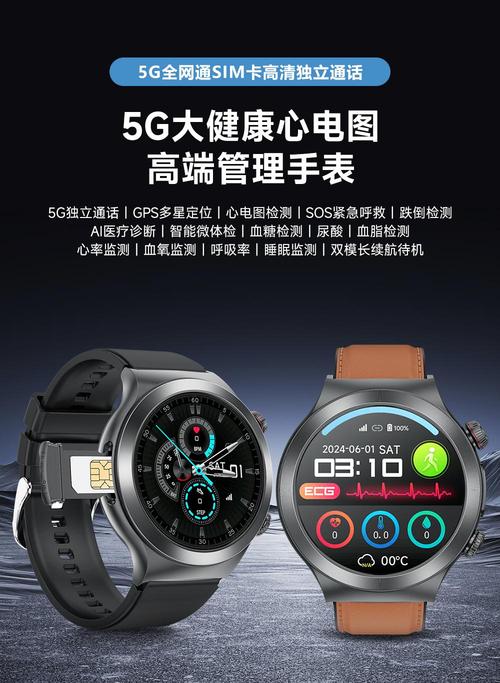 聚偉4G醫(yī)用級(jí)老人健康心電圖智能手表方案，讓家人安心更放心